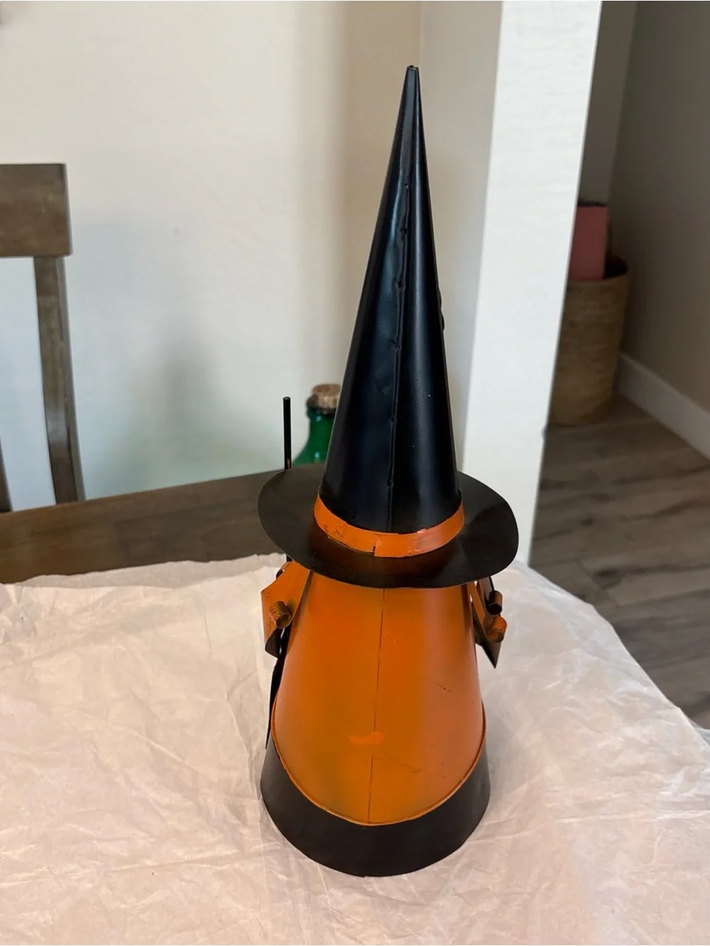 Novogratz Halloween Figurine Gnome Cat Witch Rustic 16”